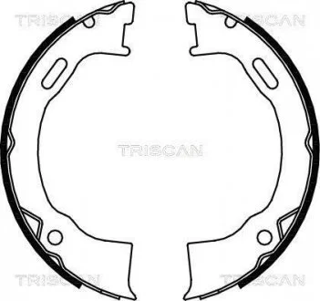 Комплект гальмівних колодок, Стоянкове гальмо TRISCAN 810080006