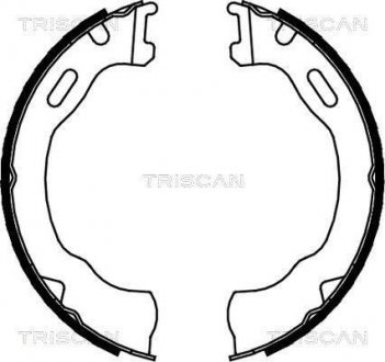 Комплект гальмівних колодок, Стоянкове гальмо TRISCAN 810080007