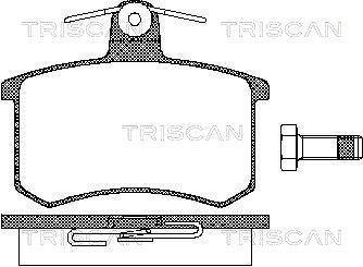 Тормозные колодки для дисковых тормозов TRISCAN 811 010 116