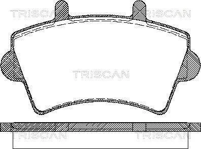 Тормозные колодки для дисковых тормозов TRISCAN 8110 10527