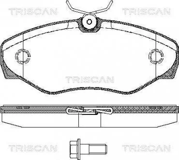Колодки гальмівні для дискових гальм TRISCAN 811 010 529