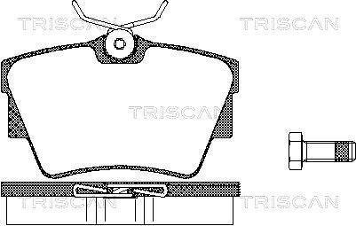 Тормозные колодки для дисковых тормозов TRISCAN 811 010 530
