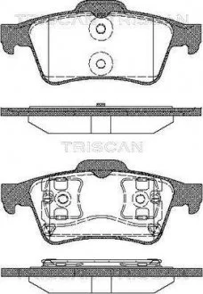 Тормозные колодки для дисковых тормозов TRISCAN 811 010 534 (фото 1)