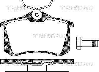 Тормозные колодки для дисковых тормозов TRISCAN 811 010 864 (фото 1)