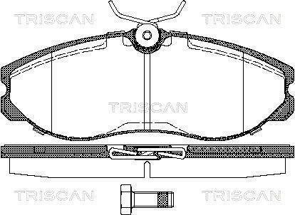 Колодки гальмівні передні TRISCAN 811014174 (фото 1)