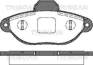 Колодки гальмівні для дискових гальм TRISCAN 811 015 025