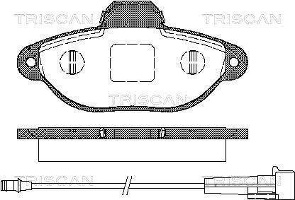 Тормозные колодки для дисковых тормозов TRISCAN 811 015 176 (фото 1)