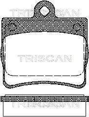 Колодки гальмівні задні TRISCAN 811023016 (фото 1)