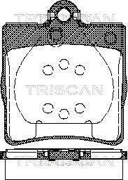 Колодки гальмівні для дискових гальм TRISCAN 811 023 018 (фото 1)