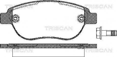 Колодки гальмівні для дискових гальм TRISCAN 811 028 022 (фото 1)