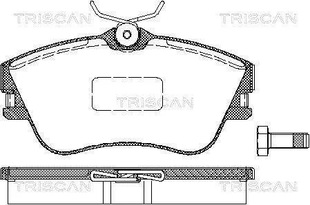 Тормозные колодки для дисковых тормозов TRISCAN 811 029 001