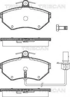 Тормозные колодки для дисковых тормозов TRISCAN 811 029 030
