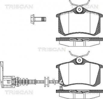 Тормозные колодки для дисковых тормозов TRISCAN 811 029 036 (фото 1)