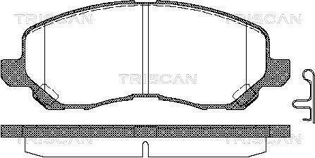 Тормозные колодки для дисковых тормозов TRISCAN 811 042 019