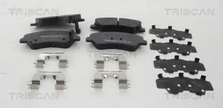 Тормозные колодки для дисковых тормозов TRISCAN 811 043 051