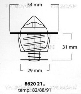 Термостат TRISCAN 8620 2188