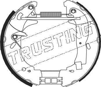 Колодки тормозные дисковые TRUSTING 534.0