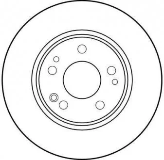 Диск тормозной (1 шт.).) MERCEDES 200/230/250/300/E200/E220/E250 TRW DF1581