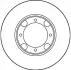 Диск тормозной (1 шт.).) HYUNDAI Accent/Excel/Pony/Pony XP/S-Coupe/Verna TRW DF1958 (фото 2)