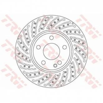 Диск тормозной MERCEDES A(W176)/ B(W246) "F D=295mm "12>> TRW DF6262S