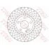 Диск гальмівний (1 шт.).) MERCEDES A(W176)/ B(W246) "F D=295mm "12>> DF6501