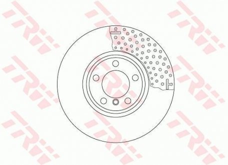 Гальмівний диск двосекційний TRW DF6603S (фото 1)