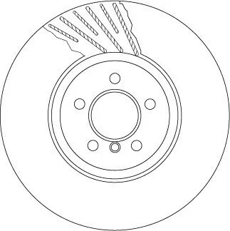 Диск тормозной BMW 5 (F07,F10)/ 7(F01,F02) "FR "D=374mm "08>> TRW DF6614S