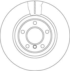 Тормозной диск двухсекционный TRW DF6616S (фото 1)