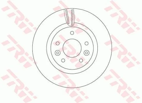 Диск тормозной (1 шт.).) NISSAN/RENAULT Qashqai/X-Trail/Kadjar "F D=296mm "13>> TRW DF6786