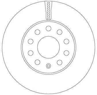 Диск тормозной SEAT/SKODA/VW Leon/Octavia/Golf "F D=276mm "14>> TRW DF6903S