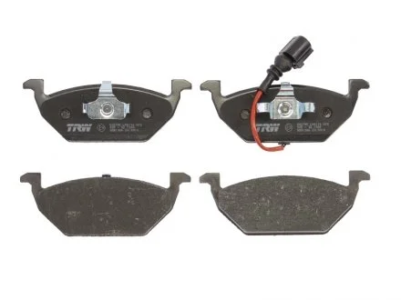 Колодки гальмівні передні дискові VW Caddy 3, Golf 4, Golf 5, Polo 1.4,1.6E,2.0SDi з датчиком TRW GDB1386
