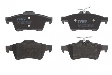 Колодки тормозные дисковые задние Renault Laguna III/ Citroen C5/Ford Focus/ Mazda 3,5/Opel Vectra C TRW GDB1621