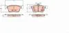 Тормозные колодки дисковые HONDA Civic "R "16>> GDB2223