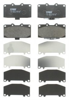Колодки тормозные дисковые, SUBARU 300 ZX/Forester/Impreza, 2.0-3.0, 90-07 TRW GDB3307