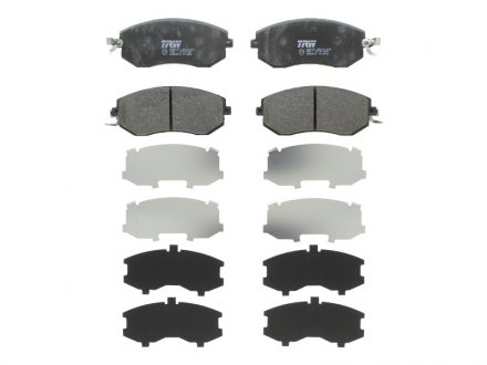 Колодки гальмові дискові передні, TOYOTA/SUBARU, 1.5-2.5, FB20, 08- TRW GDB3519