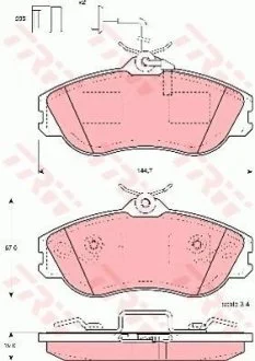 Колодки тормозные TRW GDB 816