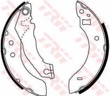 Тормозные колодки барабанные FORD (Europe) Escort/Orion TRW GS6151