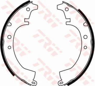 Тормозные колодки барабанные DAIHATSU - TOYOTA Charmant/Carina/Celica/Chaser/Corolla/Corolla Coupe/C TRW GS8047