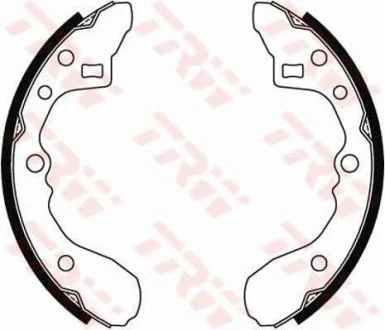 Тормозные колодки барабанные MAZDA 323 TRW GS8286