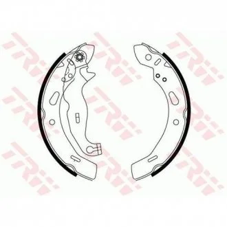 Тормозные колодки барабанные FORD Fiesta "R "08>> TRW GS8814