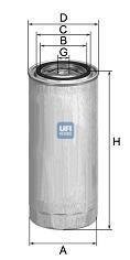 Фильтр топливный iveco, 7,0-16, 83-92 UFI 2437200 (фото 1)