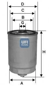 Топливный фильтр UFI 24.441.00