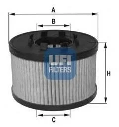Фильтр масляный 1.3MJET ft Fiat Doblo 00-09 UFI 25.043.00