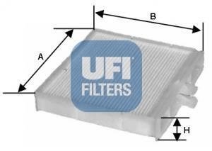 Фільтр, повітря у внутрішньому просторі UFI 53.106.00 (фото 1)