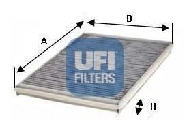 Фільтр, повітря у внутрішньому просторі UFI 54.117.00 (фото 1)