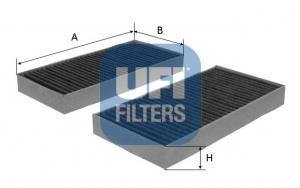 Фільтр, повітря у внутрішньому просторі UFI 54.172.00 (фото 1)
