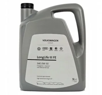 Масло моторное LongLife III FE 0W-30 (5 л) VAG GS55545M4