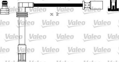 Комплект дротів запалювання Valeo 346126
