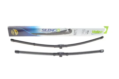 Комплект стеклоочистителей SILENCIO FLAT BLADE SET / бескаркасный / 600 • 475 мм. / со спойлером / Valeo 574321 (фото 1)