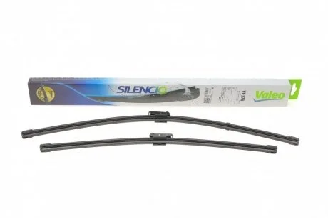 Комплект щіток склоочисника безкаркасних Silencio Flat 600/475 Valeo 574476 (фото 1)